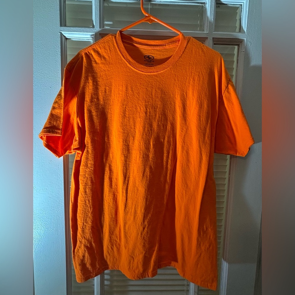 Bright Orange Men's Shirt-Size Large